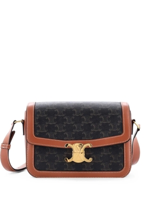 Celine Pre-Owned Triomphe Triomphe Coated Canvas Medium shoulder bag - Brown