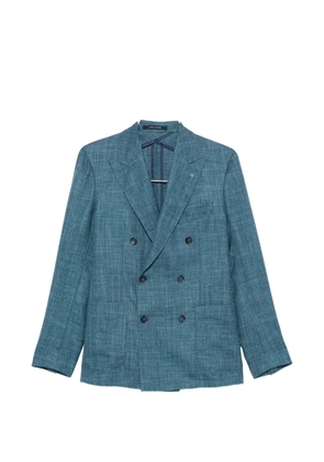 Tagliatore double-breasted peak-lapel blazer - Blue