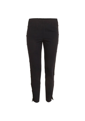Maje side-opening jersey trousers - Blue