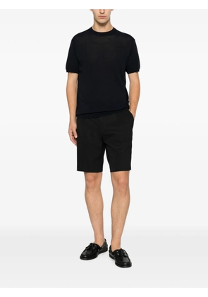 VELA SHOP pleated shorts - Black