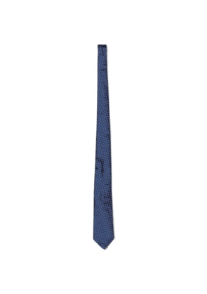 Emporio Armani jacquard-silk tie - Blue