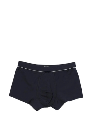 Zegna contrast-piping elasticated boxer briefs - Blue