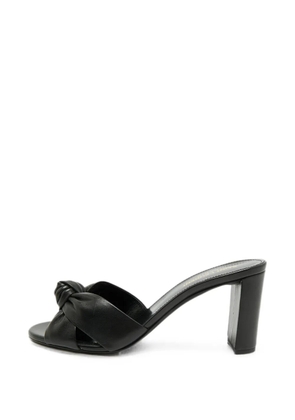 Saint Laurent Pre-Owned Bianca leather sandals - Black