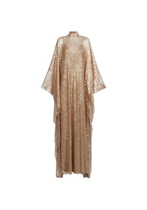 Taller Marmo Deserto sequin-embellished maxi kaftan dress - Gold
