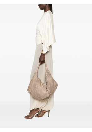 SOMMET Aura Rete perforated shoulder bag - Neutrals