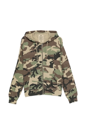 Stüssy camouflage-print hoodie - Green