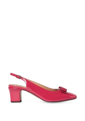 Ferragamo Vara patent-leather sandals - Pink