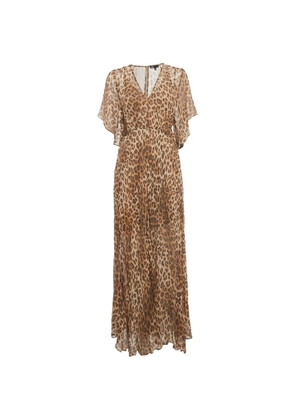 Maje leopard-print maxi dress - Brown