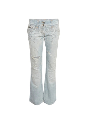 Dolce & Gabbana Pre-Owned rhinestone-embellished jeans - Blue