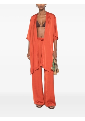 MOUTAKI belted wide-leg palazzo pants - Orange