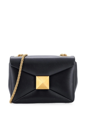 Valentino Garavani Pre-Owned One Stud Chain Flap Bag Leather Small shoulder bag - Black