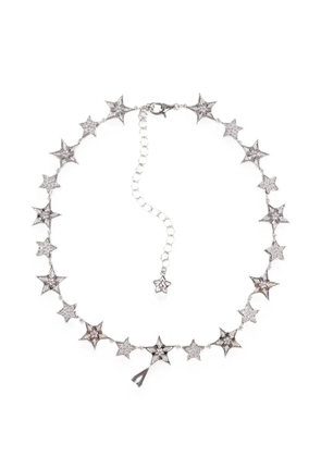 YVMIN star-motif crystal-embellished necklace - Silver