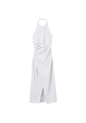A.L.C. Sylvie gathered halter-neck midi dress - White