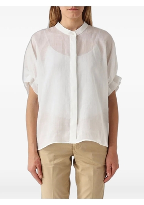 MeimeiJ pleated-detail kimono sleeve shirt - White