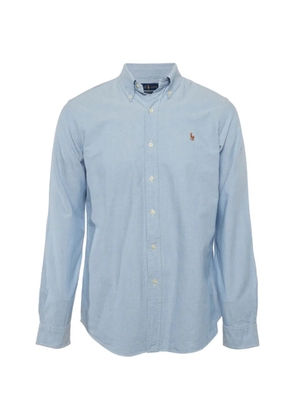 Ralph Lauren Vintage Classic logo-embroidered button-down cotton shirt - Blue