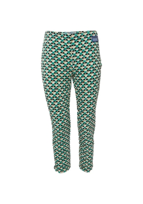 Prada Pre-Owned geometric-pattern textured trousers - Neutrals