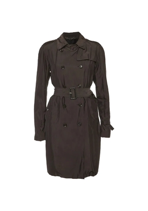 Gucci Pre-Owned double-breasted trench coat - Black