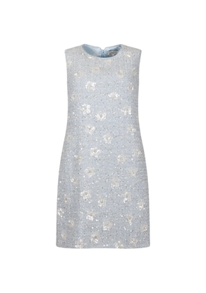 Giovanni Paris Garcia sequin-embellished tweed dress - Blue