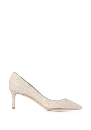 Jimmy Choo Romy glitter pumps - Neutrals