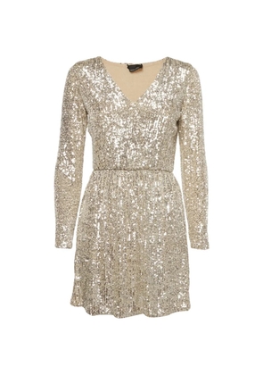 Ermanno Scervino Vintage sequin-embellished mini dress - Silver