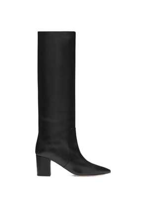 Paris Texas Anja pointed-toe pull-on boots - Black