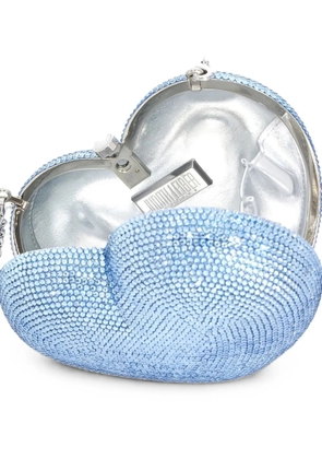 Judith Leiber L'Amour Petit Coeur Sapphire clutch bag - Blue