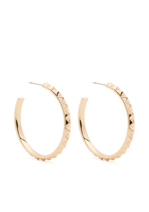 Eddie Borgo Pyramid hoop earrings - Gold