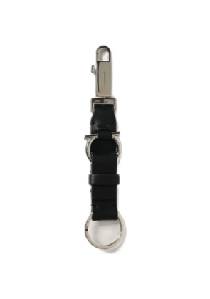 Ferragamo Gancini leather keyring - Black
