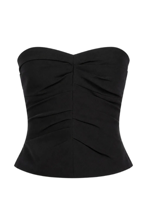The Sei pleated strapless bustier - Black