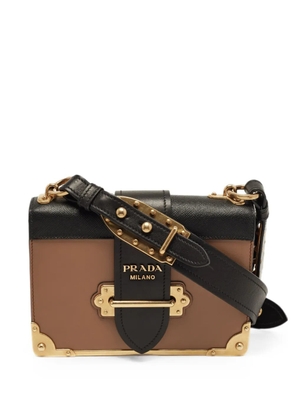 Prada Pre-Owned Cahier leather shoulder bag - Neutrals