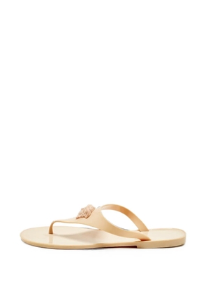Versace Pre-Owned Medusa thong sandals - Neutrals