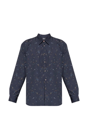 PS Paul Smith scribble-print long-sleeved shirt - Blue