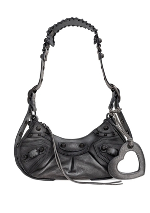 Balenciaga Le Cagole XS stud-embellished shoulder bag - Grey