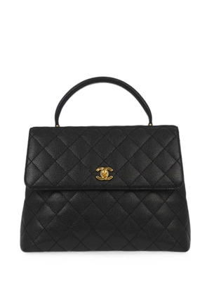 CHANEL Pre-Owned 2005 Kelly Caviar diamond-quilted handbag - Black