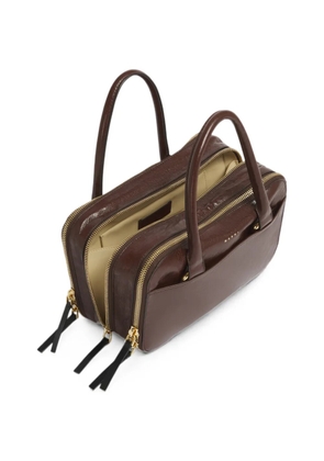 Marni brown leather small Boxyne bag