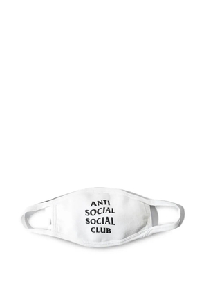 Anti Social Social Club logo-print face mask - White