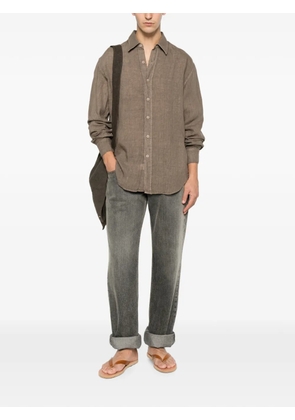 Costumein Andrea long-sleeve buttoned shirt - Brown