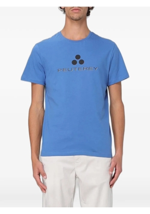 Peuterey logo-print cotton T-shirt - Blue