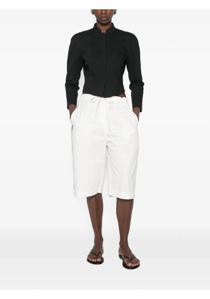 The Row Faldra drawstring-waist knee-length shorts - White
