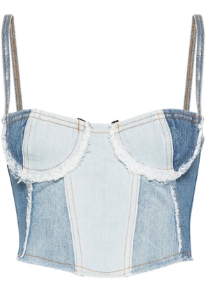 Chiara Ferragni denim cropped top - Blue