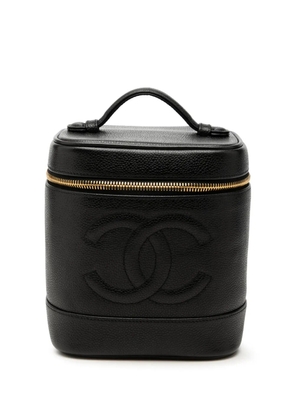 CHANEL Pre-Owned 1996-1997 CC Caviar vanity bag - Black