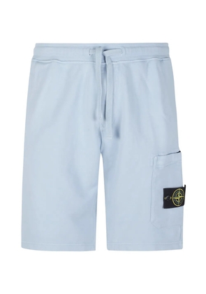 Stone Island logo-patch shorts - Blue