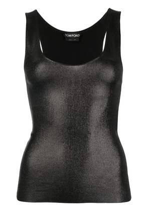 TOM FORD metallized sleeveless top - Black
