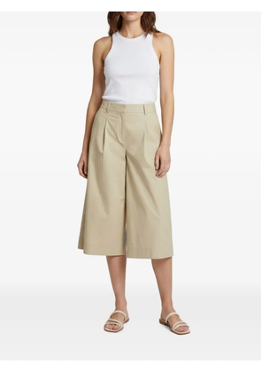 Theory pleated wide-leg culottes - Neutrals