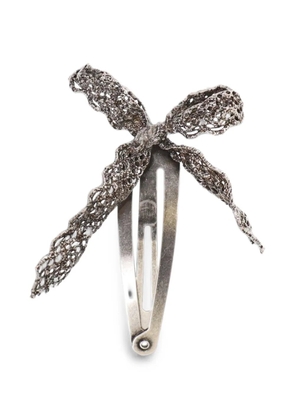 YVMIN bow-detail hair clip - Silver