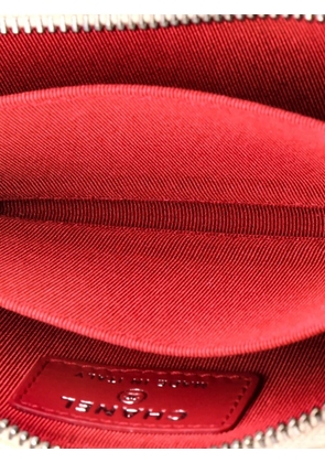CHANEL Pre-Owned Gabrielle Zip Coin Purse Quilted Aged Calfskin Small pouch - Neutrals