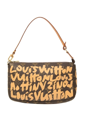 Louis Vuitton Pre-Owned 2001 Stephen Sprouse Monogram Graffiti Pochette Accessoires shoulder bag - Brown