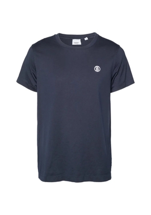 Burberry Pre-Owned logo-embroidery T-shirt - Blue