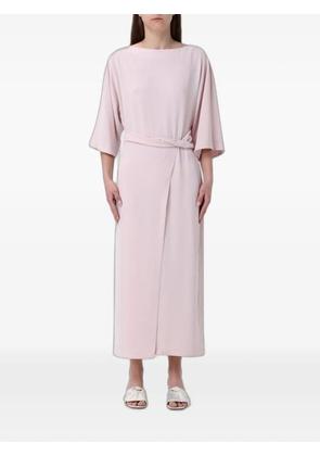 MeimeiJ twist-detail boat-neck midi dress - Pink