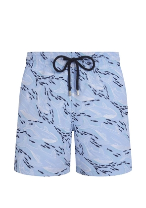 Vilebrequin embroidered swim shorts - Blue